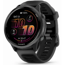 Умные часы Garmin Forerunner 570, 47 мм, Slate Gray Aluminium with Translucent Black/Black Band